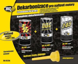 BG 6575 KIT DEKARBONIZACE DIESEL+ DPF 3x325ml