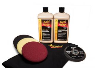 Meguiar's Mirror Glaze Soft Buff Kit 5" - kompletní 5palcová sada na profesionální renovaci laku