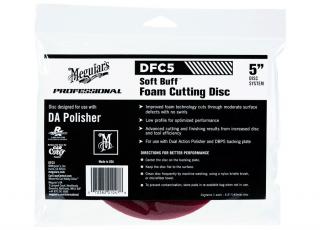 Meguiar's Soft Buff Foam Cutting Disc 5" - korekční kotouč pro DA leštičku (tvrdý), 5palcový