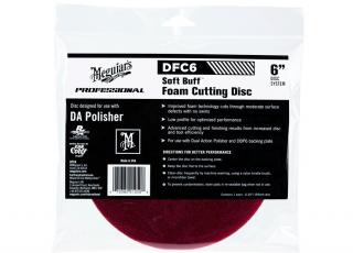 Meguiar's Soft Buff Foam Cutting Disc 6" - korekční kotouč pro DA leštičku (tvrdý), 6palcový