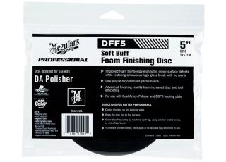 Meguiar's Soft Buff Foam Finishing Disc 5" - finišovací a voskovací kotouč pro DA leštičku (měkký), 5palcový