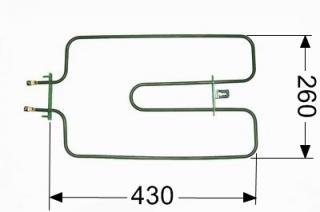 Topné těleso do trouby, sporáku MORA 230V 750W 6280