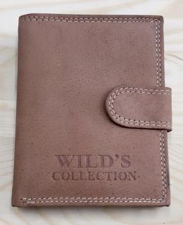 Pánská kožená peněženka s přezkou Wild´s Collection tan