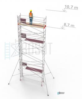 Hliníkové lešení Klasiko - výška 10,7 m (3,2 m x 0,85 m (d/š))