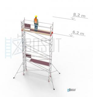 Hliníkové lešení Klasiko - výška 8,2 m (3,2 m x 0,85 m (d/š))