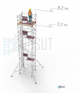 Hliníkové lešení Klasiko - výška 9,7 m (1,8 m x 1,45 m (d/š))