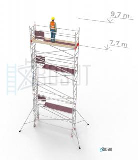 Hliníkové lešení Klasiko - výška 9,7 m (3,2 m x 0,85 m (d/š))