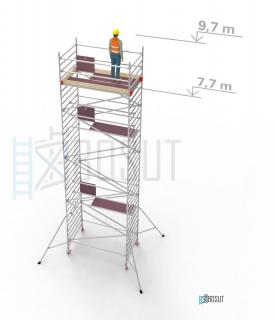 Hliníkové lešení Klimatek - výška 9,7 m (2,5 m x 1,45 m (d/š))