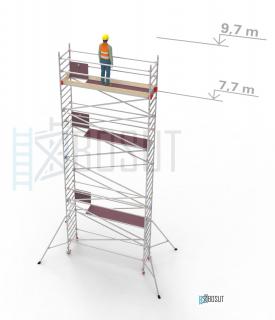 Hliníkové lešení Klimatek - výška 9,7 m (3,2 m x 0,85 m (d/š))