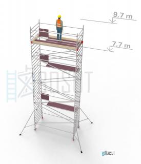 Hliníkové lešení Klimatek - výška 9,7 m (3,2 m x 1,45 m (d/š))