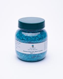 Přírodní krystaly (sůl) z Mrtvého moře - Levandule 500 g (Natural Dead Sea Bath Crystals - Lavender - 500 g)