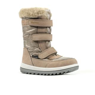 Zimní nepromokavá obuv Richter 5008 6191 2010 taupe/beige/silv Velikost: 34