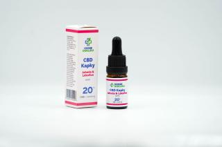 CBD kapky HODSEDOKLIDU 20% Jahoda v MCT Oleji Natural (0.0% THC)