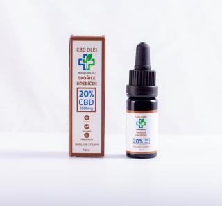 CBD kapky HODSEDOKLIDU 20% Skořice a Hřebíček v konopném oleji (0.0% THC)