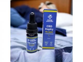 CBD kapky na spaní HODSEDOKLIDU 15% CBD 5% CBN 40mg Melatonin