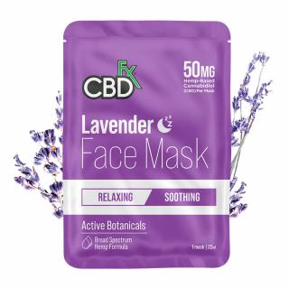 CBDfx Konopná maska na obličej s levandulí 50mg CBD