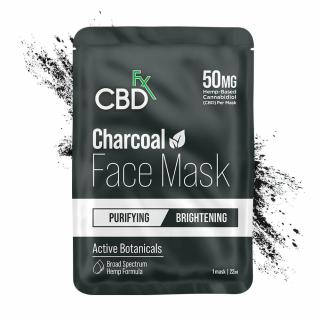 CBDfx Maska na obličej s černým uhlím s 50 mg CBD