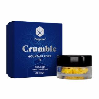 Happease Extracts Mountain River Crumble 90% CBD + další kanabinoidy (1g)