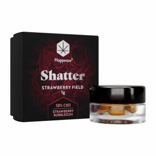 Happease Extracts Strawberry Field Shatter 58% CBD (1g)