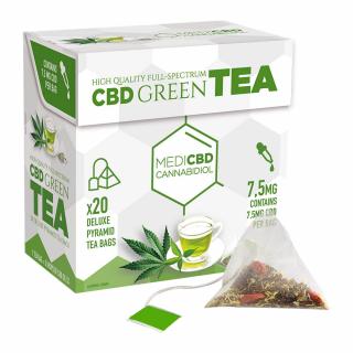 MediCBD Cannabis Green tea pyramid 7,5mg CBD bez THC