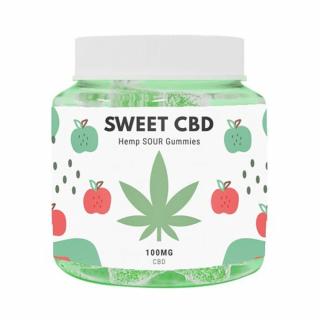 Sweet CBD Želé 100mg Kyselé Jablko (60g)