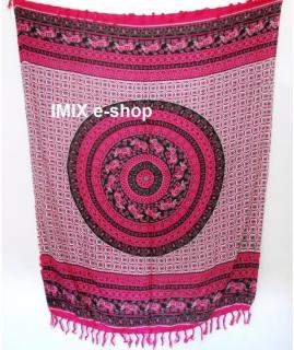 MANDALA sarong růžový