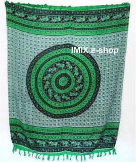 MANDALA sarong zelený