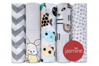 JASMINE Bavlněné pleny box Unisex 70x80 5ks