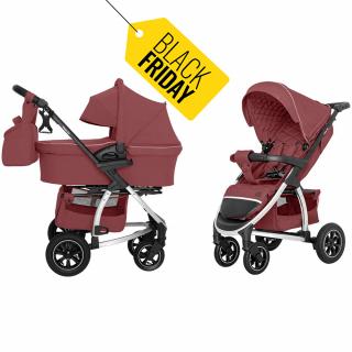 kombinovaný kočárek 2in1 CARRELLO Vista  (CRL-6506 Ruby Red)