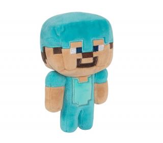 Plyšová hračka Minecraft Steve modrý 20cm