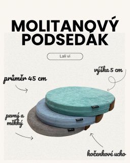 Molitanový podsedák kulatý Barva: Béžová