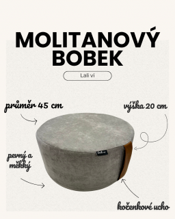 Molitanový puff/ bobek Barva: Béžová