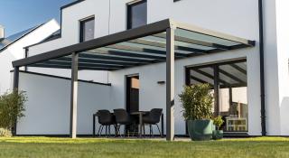 Hliníková pergola Trendline (Hliníková pergola s pultovou střechou)