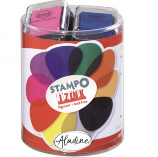 Aladine Razítkovací poštářky Stampo Izink Pigment - základní barvy