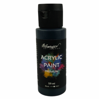 Artmagico - akrylové barvy Premium 59 ml Barvy: Black