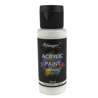 Artmagico - akrylové barvy Premium 59 ml Barvy: Titanium White