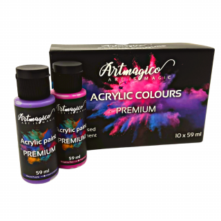 Artmagico - akrylové barvy Premium 59 ml Sada 10 ks