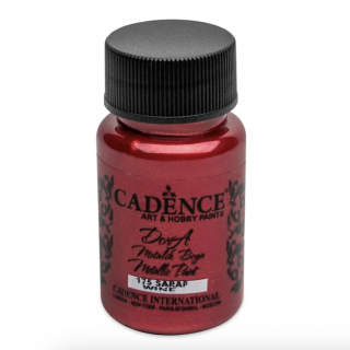 Cadence Metalická akrylová barva Dora Metalic 50 ml Barva: Červené víno