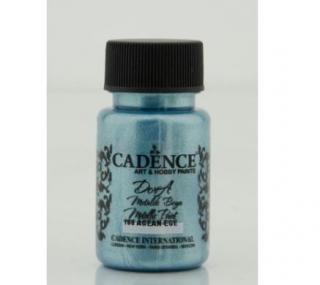 Cadence Metalická akrylová barva Dora Metalic 50 ml Cadence: agean - šedomodrá DM166