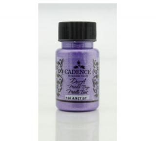 Cadence Metalická akrylová barva Dora Metalic 50 ml Cadence: amethyst - ametystová DM156