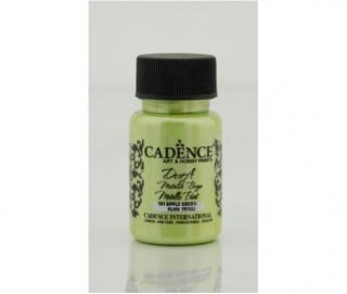 Cadence Metalická akrylová barva Dora Metalic 50 ml Cadence: apple green - zelené jablko DM161