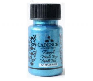 Cadence Metalická akrylová barva Dora Metalic 50 ml Cadence: blue - modrá DM134