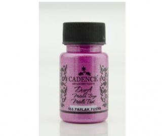 Cadence Metalická akrylová barva Dora Metalic 50 ml Cadence: bright fucsia - fuchsiová DM155