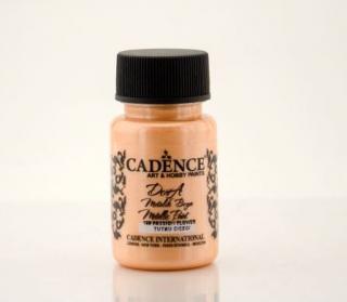 Cadence Metalická akrylová barva Dora Metalic 50 ml Cadence: passion flower - meruňková DM160