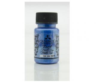 Cadence Metalická akrylová barva Dora Metalic 50 ml Cadence: sax blue - tmavě modrá DM154