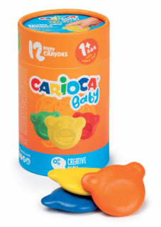 Carioca Baby Teddy voskovky 12ks