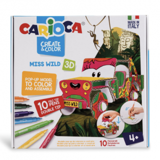 Carioca Create & Color 3D Ms. Wild Toys