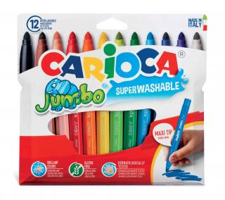 Carioca Jumbo fixy 12ks omyvatelné