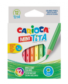 Carioca Mini Tita pastelky 8,5cm 12ks