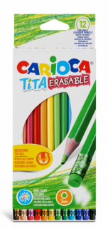 Carioca Tita pastelky 12ks smazatelné